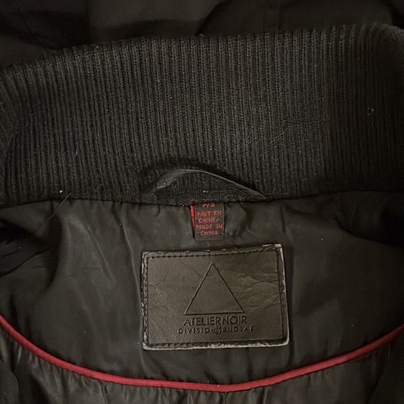 RUDSAK Black Coat with Faux Fur Trim - Picture 9 of 12